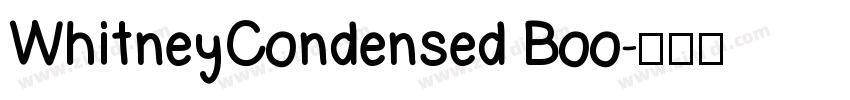 WhitneyCondensed Boo字体转换